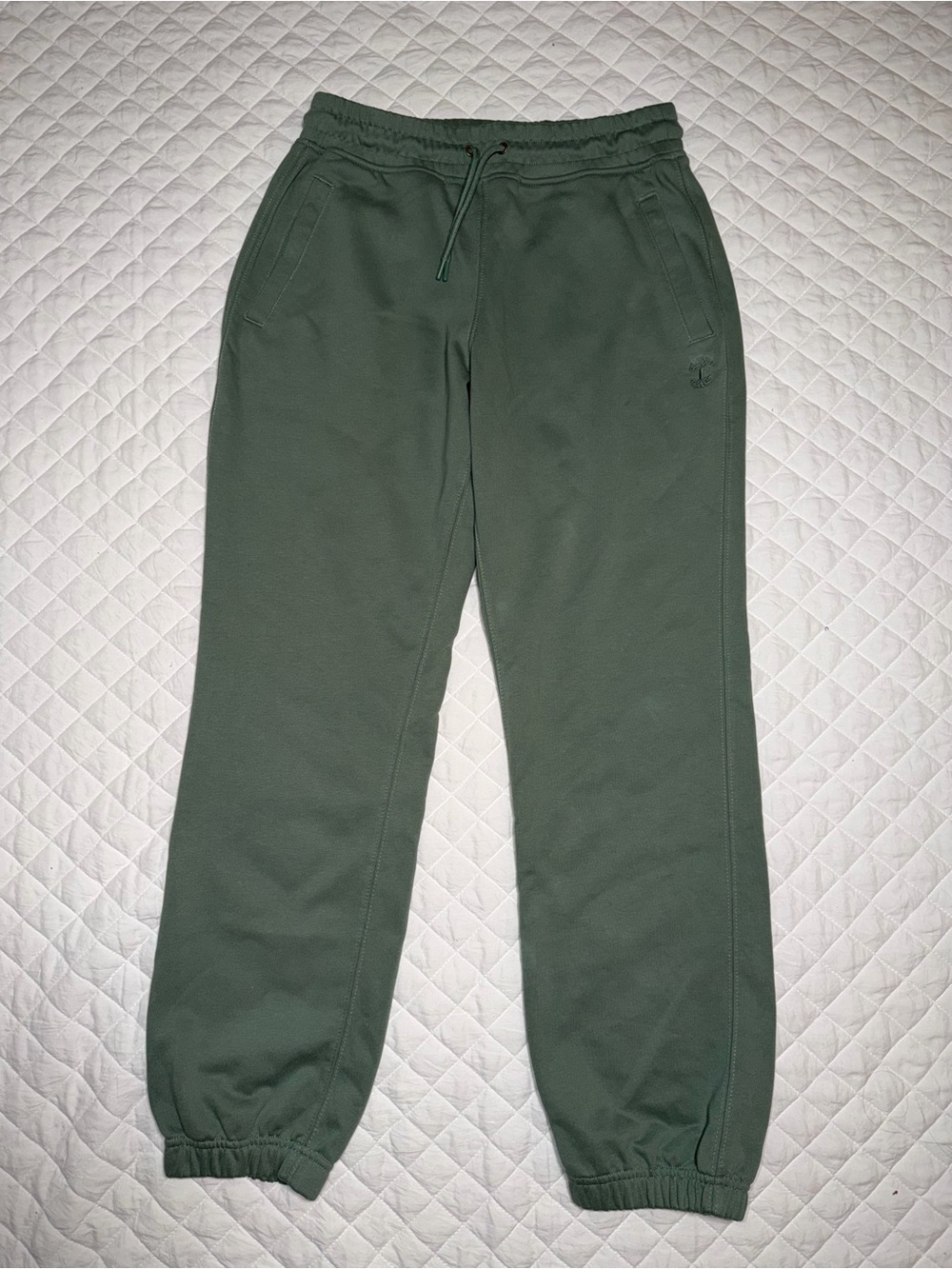 Olive Green Drawstring Jogger Sweatpants